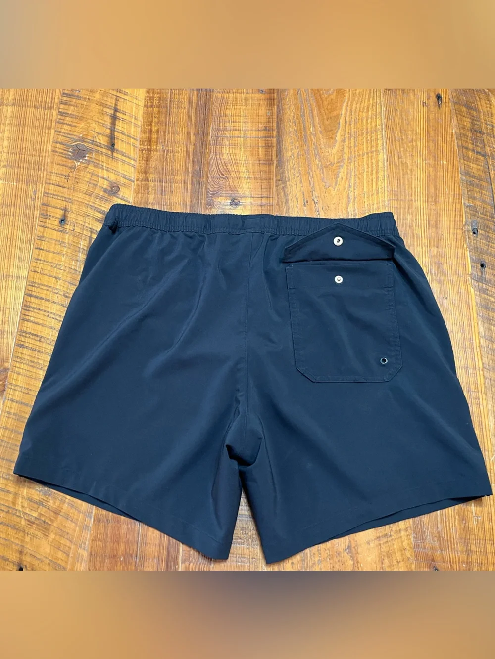 MeUndies Black Drawstring Swim Shorts Size Large